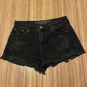Black vintage American Eagle festival shorts